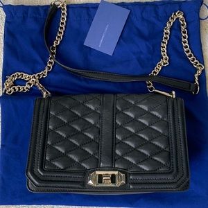 Rebecca Minkoff Love quilted Crossbody black